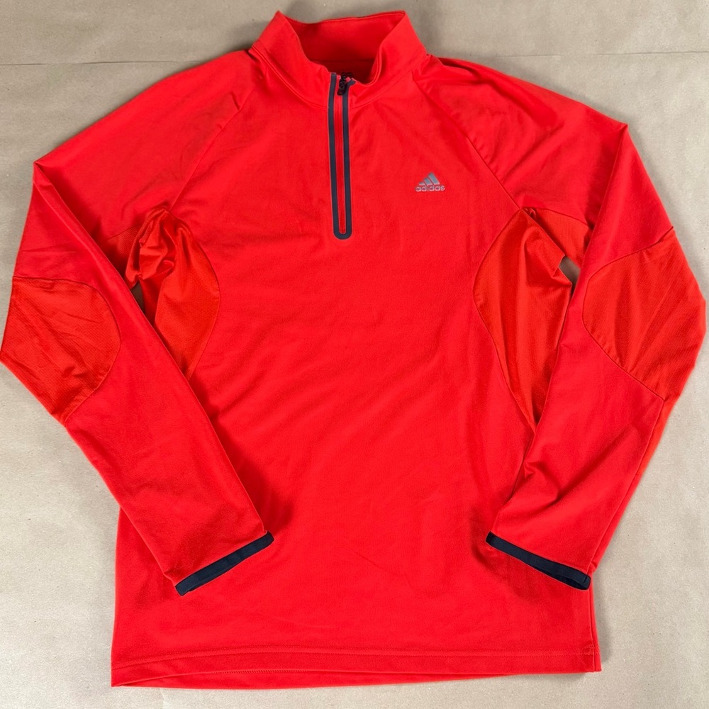 Adidas | ClimaCool | Red | Men’s 1/4 Zip Pullover | Small